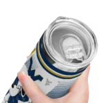 customized-west-virginia-mountaineers-snoopy-dog-blue-white-skinny-tumbler-best-selling-1.webp