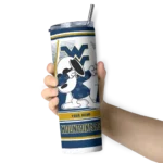 customized-west-virginia-mountaineers-snoopy-dog-blue-white-skinny-tumbler-best-selling-1.webp