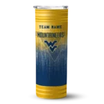 customized-west-virginia-mountaineers-swirl-texture-blue-skinny-tumbler-best-selling-1.webp