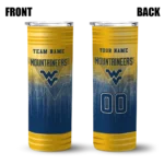 customized-west-virginia-mountaineers-swirl-texture-blue-skinny-tumbler-best-selling-1.webp