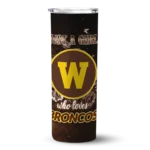 customized-western-michigan-broncos-rose-romance-brown-black-skinny-tumbler-best-selling-1.webp