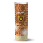 customized-western-michigan-broncos-starburst-tiles-brown-skinny-tumbler-best-selling.webp