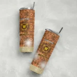 customized-western-michigan-broncos-starburst-tiles-brown-skinny-tumbler-best-selling.webp