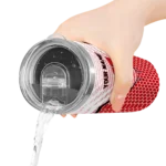 customized-wisconsin-badgers-chevron-stripes-red-skinny-tumbler-best-selling.webp