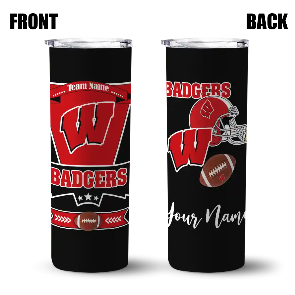 customized-wisconsin-badgers-helmet-belt-red-black-skinny-tumbler-fashion-forward.webp