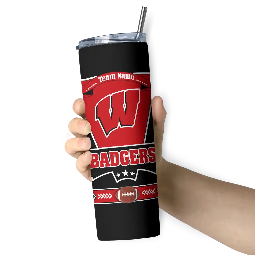 customized-wisconsin-badgers-helmet-belt-red-black-skinny-tumbler-premium-grade.webp