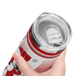 customized-wisconsin-badgers-snoopy-dog-red-white-skinny-tumbler-best-selling.webp