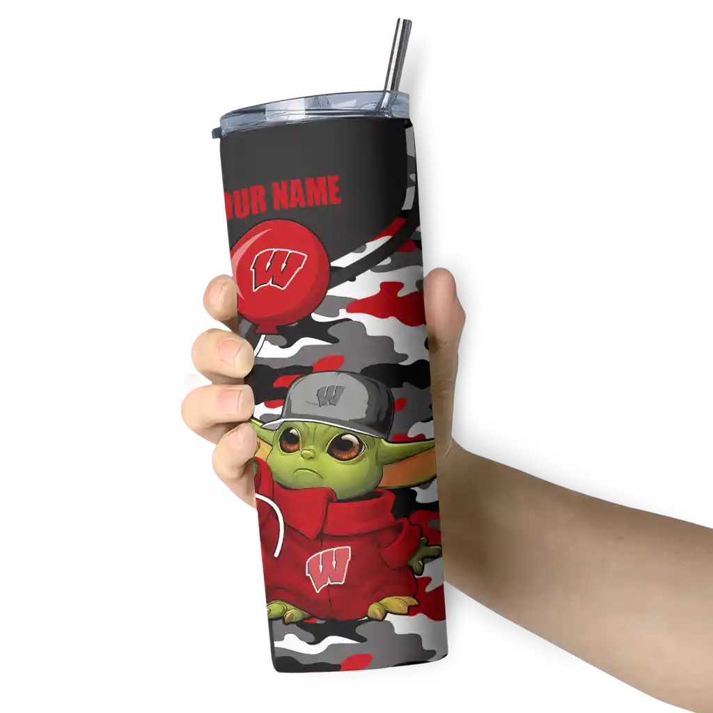 customized-wisconsin-badgers-yoda-camo-red-black-skinny-tumbler-premium-grade.webp blank