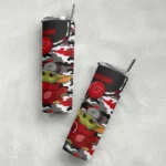 customized-wisconsin-badgers-yoda-camo-red-black-skinny-tumbler-best-selling.webp