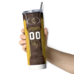 customized-wyoming-cowboys-stacked-diamond-brown-skinny-tumbler-best-selling.webp