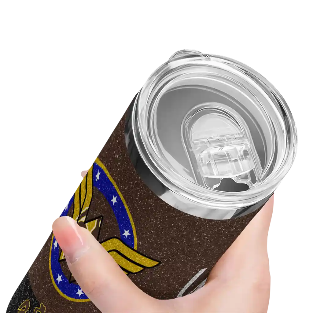 customized-wyoming-cowboys-star-cluster-brown-skinny-tumbler-high-quality.webp