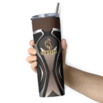 customized-wyoming-cowboys-superman-emblem-brown-black-skinny-tumbler-best-selling.webp