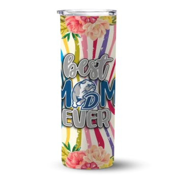 Drake Bulldogs Flower Cluster Skinny Tumbler
