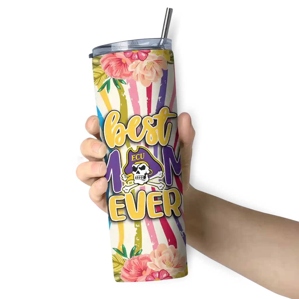 east-carolina-pirates-flower-cluster-skinny-tumbler-premium-grade.webp