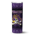 east-carolina-pirates-radiant-glitter-purple-skinny-tumbler-best-selling-1.webp