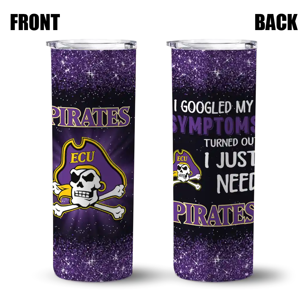 east-carolina-pirates-radiant-glitter-purple-skinny-tumbler-fashion-forward.webp
