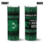 eastern-michigan-eagles-radiant-glitter-green-skinny-tumbler-best-selling.webp