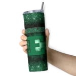 eastern-michigan-eagles-radiant-glitter-green-skinny-tumbler-best-selling.webp