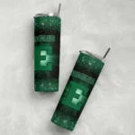 eastern-michigan-eagles-radiant-glitter-green-skinny-tumbler-best-selling.webp