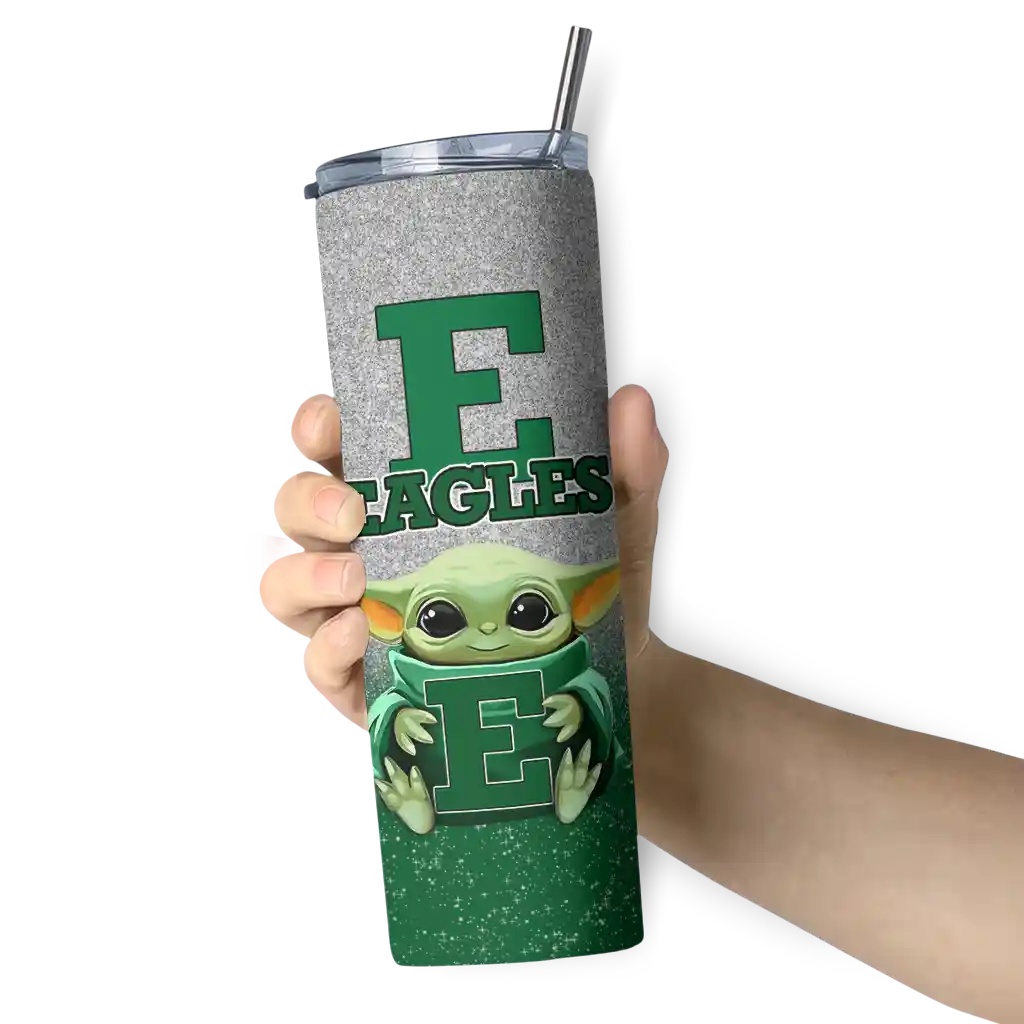 eastern-michigan-eagles-yoda-smile-green-skinny-tumbler-premium-grade.webp