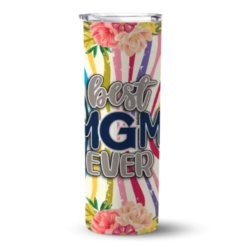 Georgetown Hoyas Flower Cluster Skinny Tumbler