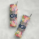 georgetown hoyas flower cluster skinny tumbler best selling 1.webp
