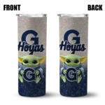 georgetown hoyas yoda smile blue skinny tumbler best selling 1.webp