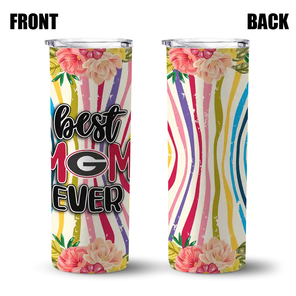georgia-bulldogs-flower-cluster-skinny-tumbler-fashion-forward.webp