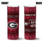 georgia-bulldogs-radiant-glitter-red-skinny-tumbler-best-selling.webp