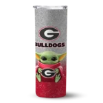 georgia-bulldogs-yoda-smile-red-skinny-tumbler-best-selling.webp