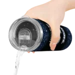 georgia southern eagles radiant glitter blue skinny tumbler best selling 1.webp