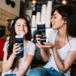 georgia southern eagles radiant glitter blue skinny tumbler best selling 1.webp