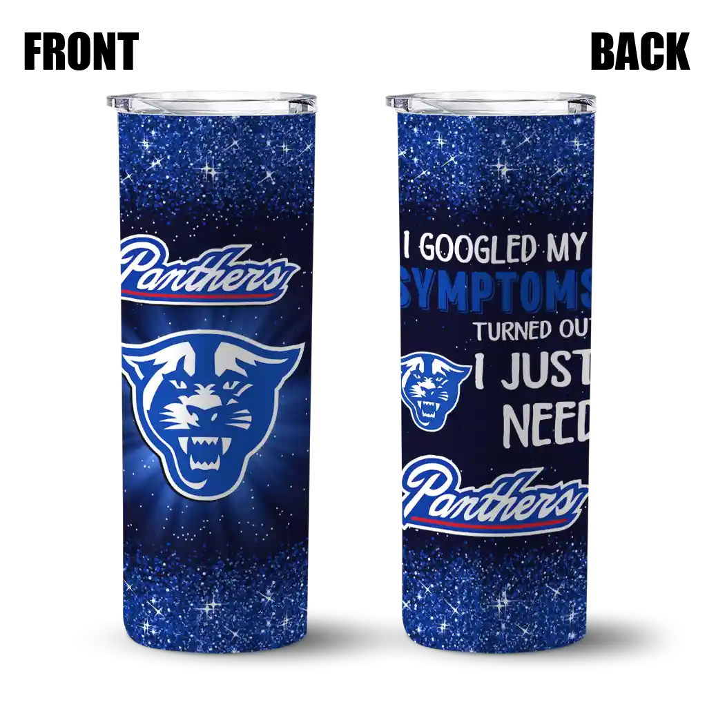 georgia-state-panthers-radiant-glitter-blue-skinny-tumbler-fashion-forward.webp