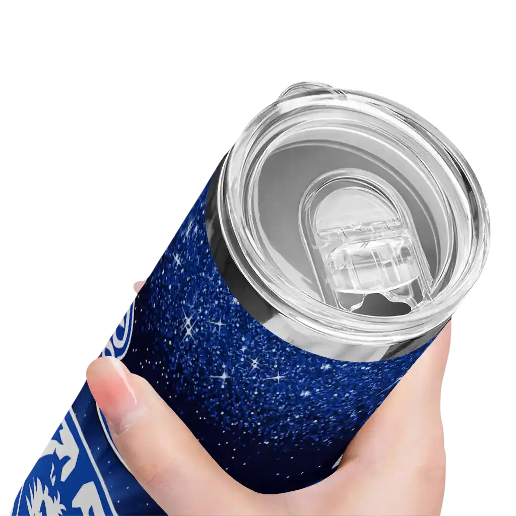 georgia-state-panthers-radiant-glitter-blue-skinny-tumbler-high-quality.webp