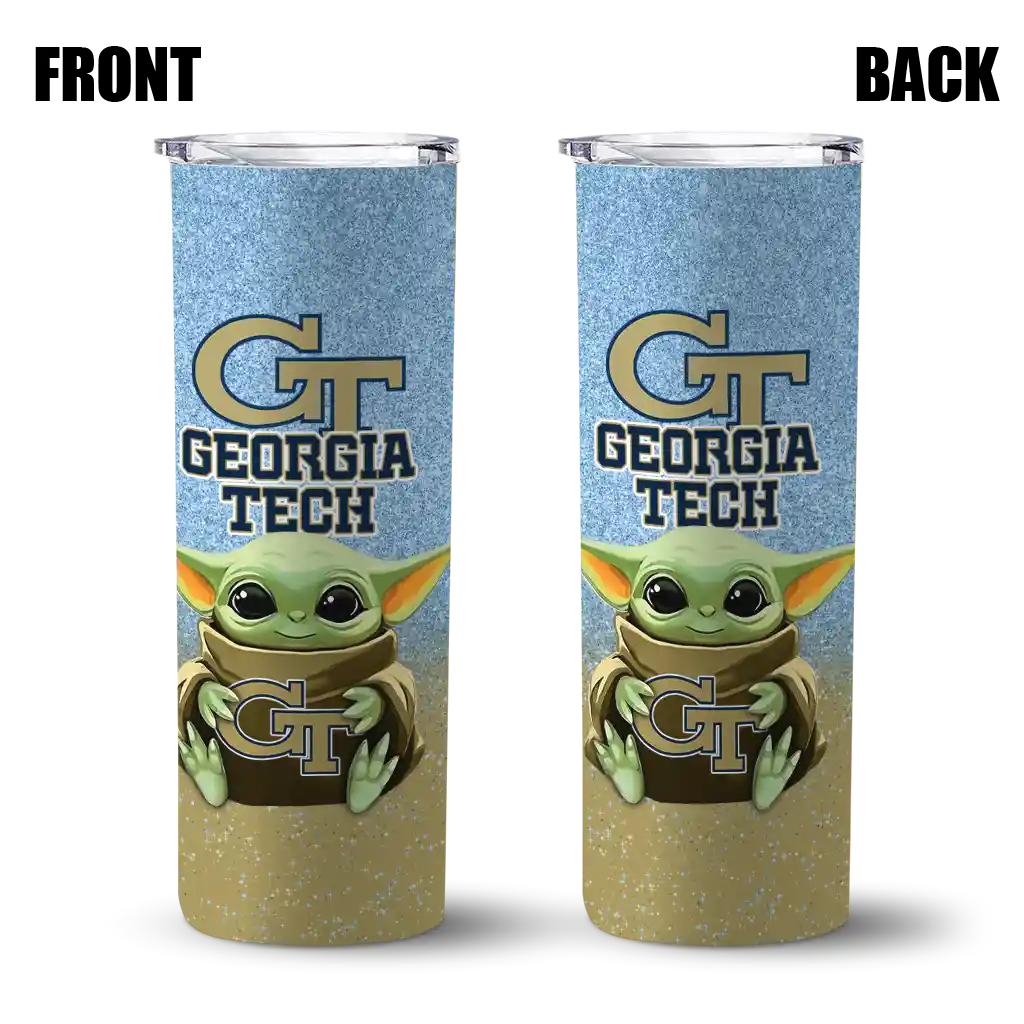 georgia-tech-yellow-jackets-yoda-smile-gold-skinny-tumbler-fashion-forward.webp