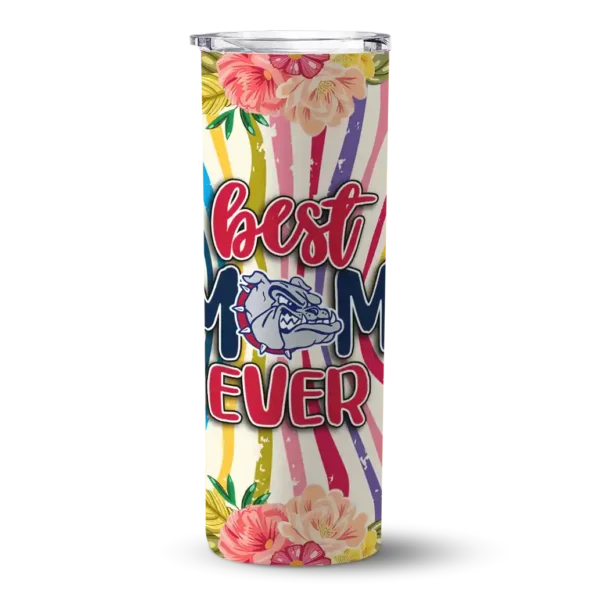 gonzaga bulldogs flower cluster skinny tumbler best selling 1 1