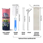 gonzaga bulldogs yoda smile blue skinny tumbler best selling 1.webp