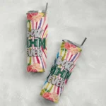 hawaii rainbow warriors flower cluster skinny tumbler best selling 1.webp