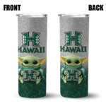 hawaii-rainbow-warriors-yoda-smile-green-skinny-tumbler-best-selling.webp