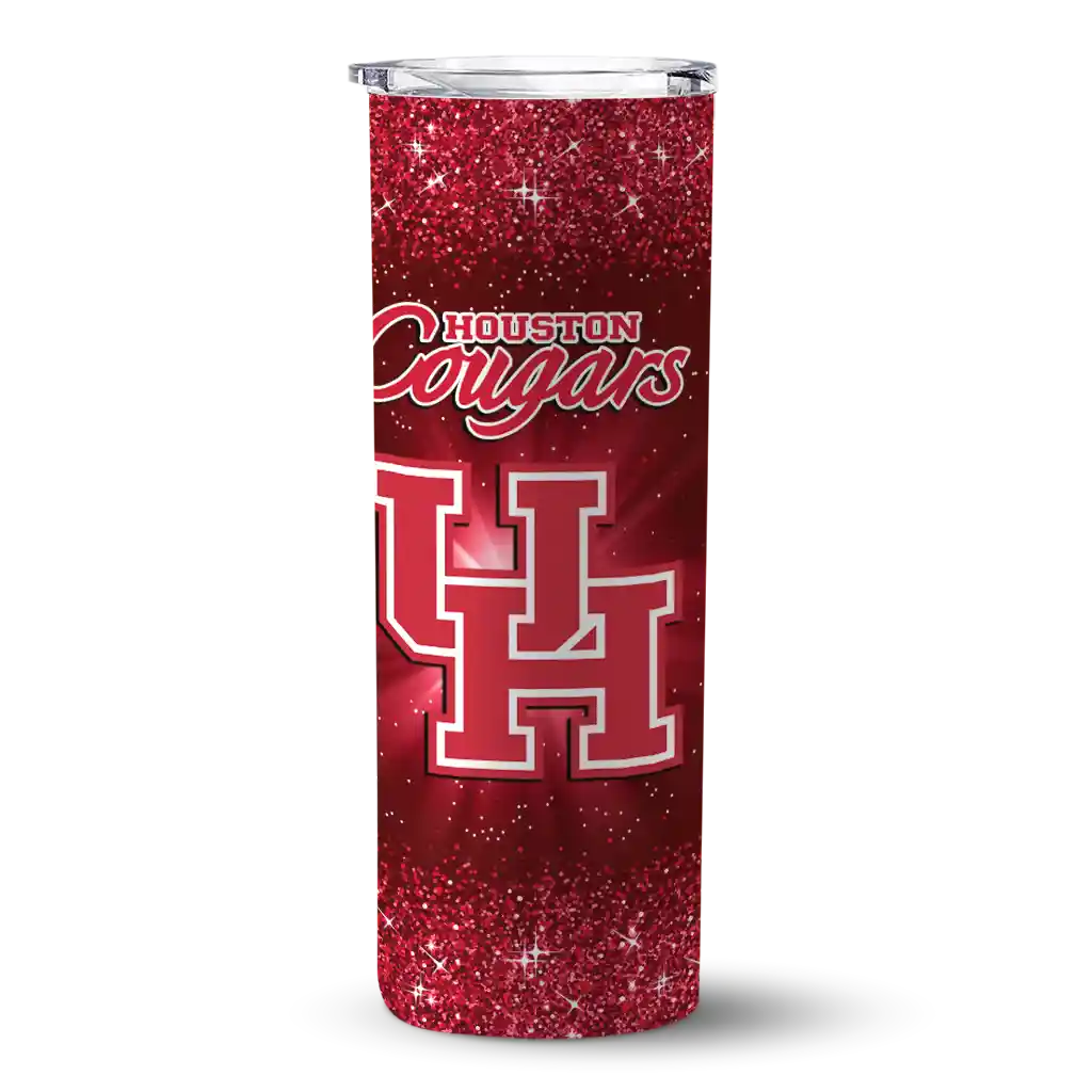 houston-cougars-radiant-glitter-red-skinny-tumbler-best-selling.webp houston cougars radiant glitter red skinny tumbler best selling