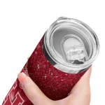 houston-cougars-radiant-glitter-red-skinny-tumbler-best-selling.webp