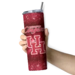 houston-cougars-radiant-glitter-red-skinny-tumbler-best-selling.webp