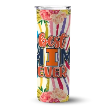 Illinois Fighting Illini Flower Cluster Skinny Tumbler