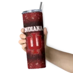 indiana-hoosiers-radiant-glitter-red-skinny-tumbler-best-selling.webp