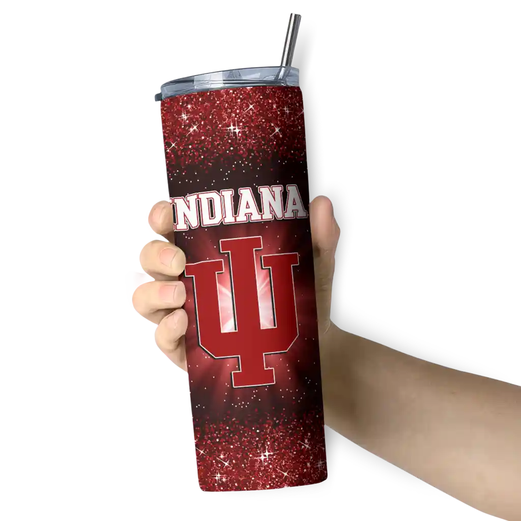 indiana-hoosiers-radiant-glitter-red-skinny-tumbler-premium-grade.webp