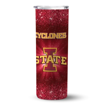 Iowa State Cyclones Tumber - Iowa Radiant Glitter Skinny Red