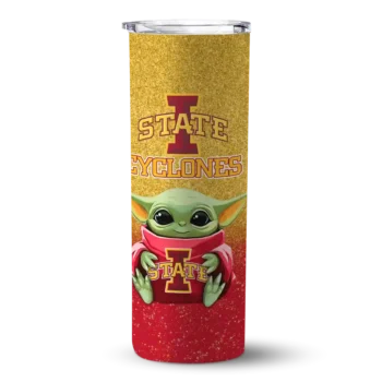 Iowa State Cyclones Yoda Smile Red Skinny Tumbler