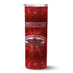 jacksonville-state-gamecocks-radiant-glitter-red-skinny-tumbler-best-selling.webp