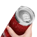 jacksonville-state-gamecocks-radiant-glitter-red-skinny-tumbler-best-selling.webp