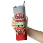 jacksonville-state-gamecocks-yoda-smile-red-skinny-tumbler-best-selling.webp